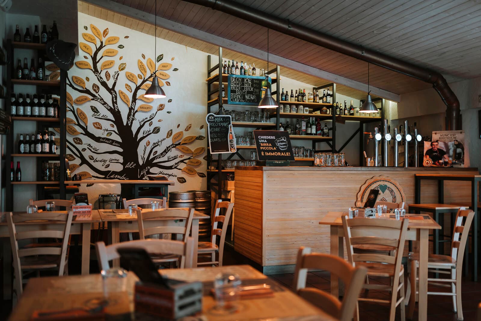 Area birreria della Ristobirreria La Quercia